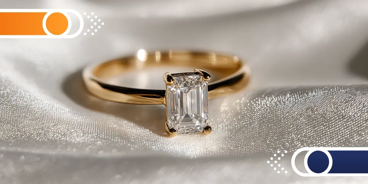 anillo con corte tipo diamante